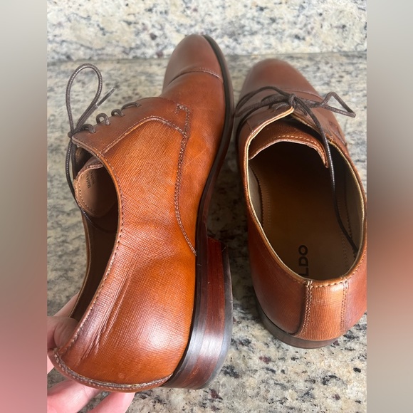 Aldo men’s Sz 10.5 brown dress shoes - Picture 5 of 14